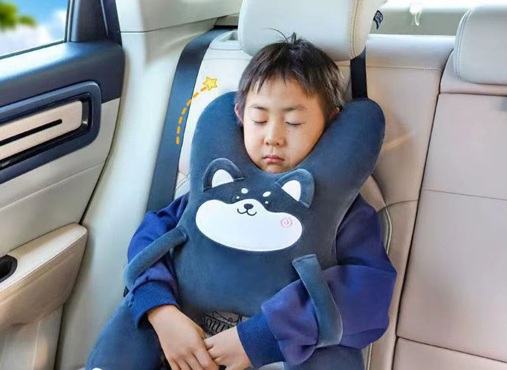 1PCS Cute Car Neck Pillow Safety Sleep Prevent Leaning Head Back Car Sleeping Neck Head Support Comfort Travel Pillow