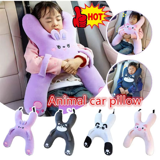 1PCS Cute Car Neck Pillow Safety Sleep Prevent Leaning Head Back Car Sleeping Neck Head Support Comfort Travel Pillow